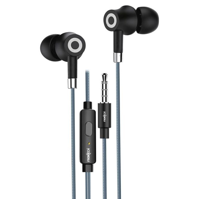 FRONTECH Wired in Earphone with Mic 10 mm Drivers & 6U+HD Audio Quality