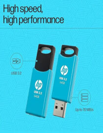 HP 712w 64 GB USB 3.2 Flash Drive- Blue Ultra Fast