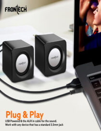 Frontech 0002BLK USB AUX Computer Speaker